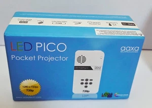 AAXA LED PICO POCKET PROJECTOR 720p MINI-HDMI/ HIGH DEFINITION NEW OPEN BOX - Picture 1 of 10