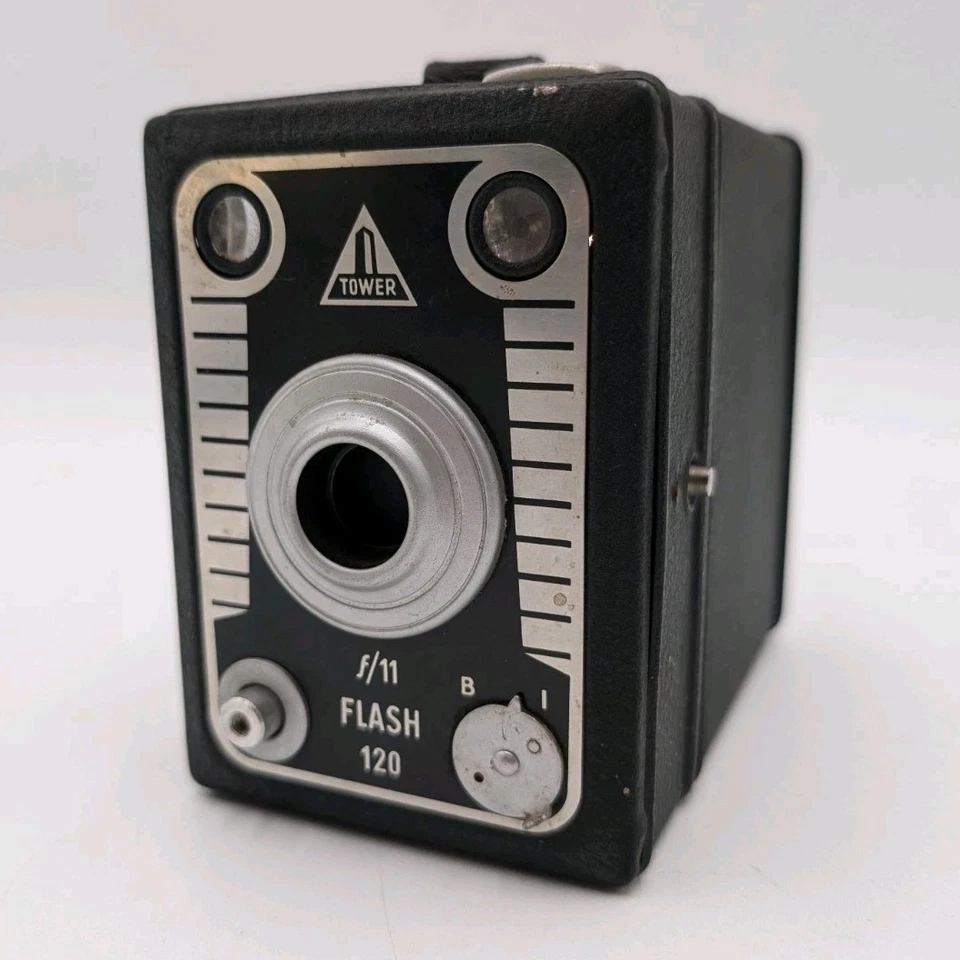 Cámara Sears Tower Flash Box Modelo 8 Película 120mm Hecha en Alemania Foto 1 de 4