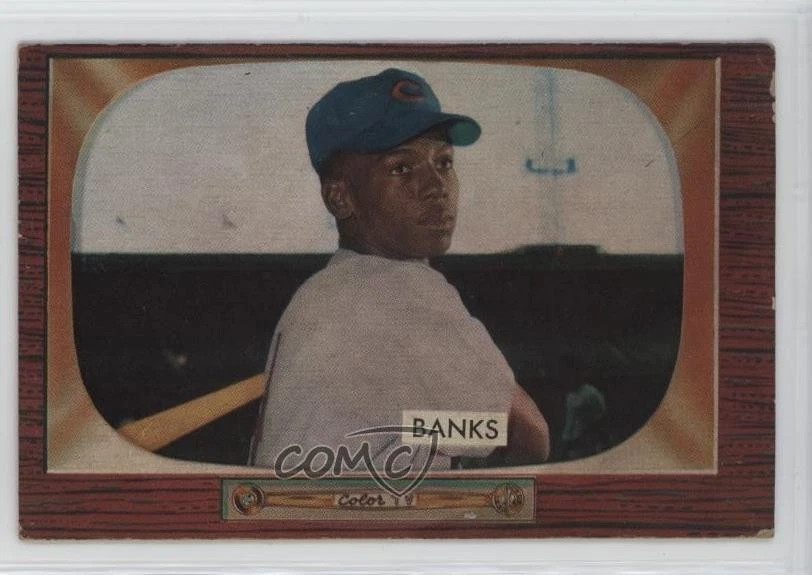 1955 Bowman Ernie Banks #242 HOF - Imagem 1 de 2