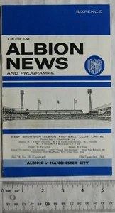1966 programme West Bromwich Albion v. Manchester City - Picture 1 of 1