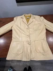 Buckskin Leder Blazer / Jacke Beckmans Eversoft Buckskin Vintage Made In USA - Bild 1 von 16