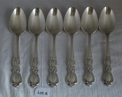 1847 Roger Bros Heritage 6 cucharaditas plateado Foto 1 de 4