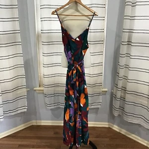 ELOQUII Elements Women Size 16 Tropical Multicolored Adjustable Tank Jumpsuit - Picture 1 of 10