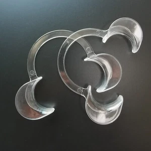 20PC Medical Grade C-Shaped Dental Bite Block Mid-Sized Transparent Mouth Opener - Picture 1 of 8