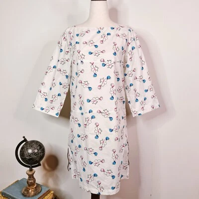 Mini Vestido Marni Nuevo con Etiquetas Cambio Cuello Barco Patrón Popelina Artista Talla 2 Floral Cremallera Foto 1 de 4