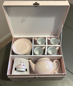 Pottery Barn Porcelain Pink Tea Set