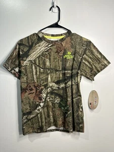 mossy oak boys short sleeve camo shirt size medium - Picture 1 of 5