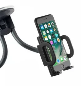 Dual Twin in Car Mobile Phone Holder Windscreen Suction 360 Universal Mount - Picture 1 of 6