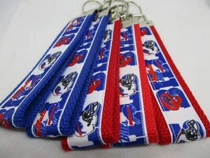 Buffalo Bills Fußball Band auf Gurtband Schlüsselanhänger Armband Schlüsselring (NFL) - Bild 1 von 9