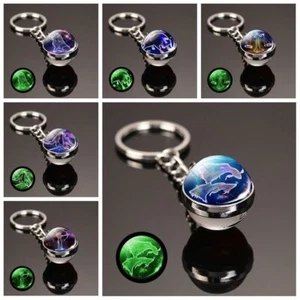 Alloy 12 Constellation Keychain Luminous Keychain - Picture 1 of 22