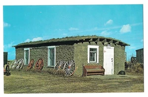 SOD SCHOOL HOUSE Soddies  Wagon Wheels Colby Kansas Postcard KS Koppel - Picture 1 of 2