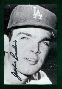 #0514, 4" x 6" Photo Card, Signed-Autographed, John Purdin, LA Dodgers - Picture 1 of 2