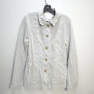 Chaqueta vaquera By Anthropologie Pilcro marrón de mezclilla para mujer talla 8 algodón acento de encaje Foto 1 de 4