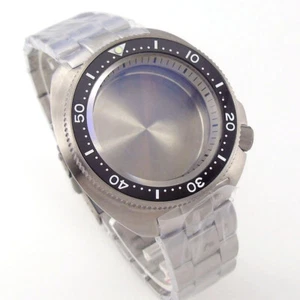 45mm cristal zafiro super titanio estuche reloj ajuste NH35 NH36 SKX007/009 200atm - Imagen 1 de 16