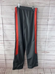 Nike Training Sweatpants Boys Youth XL Dri Fit Gray W/Orange Racing Stripe Leg - Picture 1 of 7