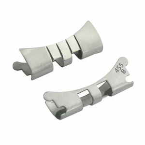 2 PC END LINK PIECE FOR JUBILEE WATCH BAND 36MM ROLEX DATEJUST 20MM BRACELET S/S - Picture 1 of 5