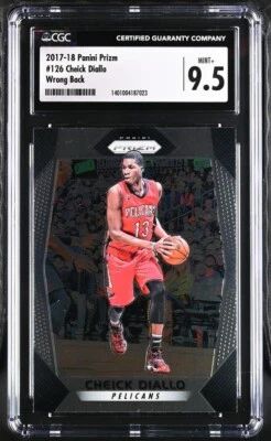 2017-18 Panini Prizm #126 Cheick Diallo Wrong Back Error Ike Anigbogu CGC 9.5 - Image 1 of 2