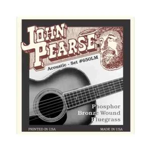 John Pearse Silk and Phosphor Bronze Acoustic Guitar Strings 650LM Light/Medium - Picture 1 of 3
