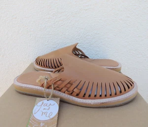 SANUK X DONAVON FRANKENREITER YOU HUARACHE LEATHER SLIDE SHOES, US 9/ EUR 40 NEW - Picture 1 of 4