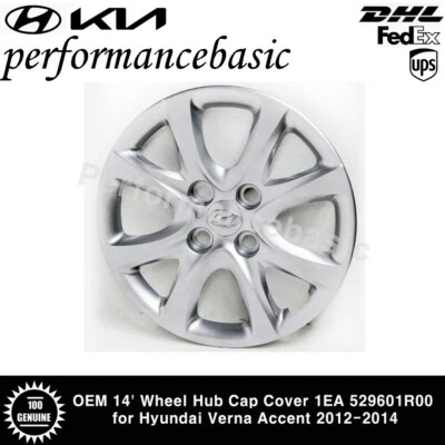 Cubierta de tapacubos de rueda OEM 14' 1EA 529601R000 para Hyundai Verna Accent 12-14 Foto 1 de 3
