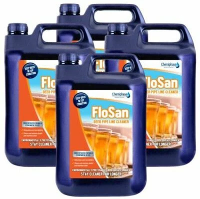 CHEMIPHASE Flosan - Beer Pipe Line Cleaner 20 Litres (4 x 5 Litres)