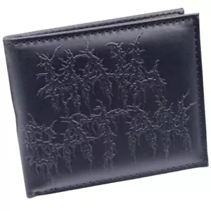 Kreepsville 666 Hail Satan Baphomet Black Bi-Fold Wallet ID Vegan Leather NWT - Picture 1 of 4