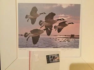 1985 New York Migratory Bird Stamp Print by Larry Barton - Picture 1 of 2
