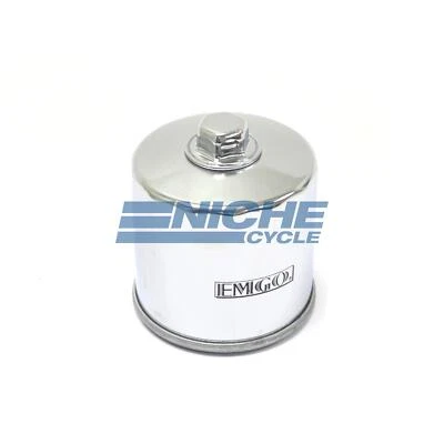 Filtro de aceite cromado microvidrio premium tuerca de 17 mm para Suzuki VS 700 Intruder 85-87 Foto 1 de 2