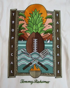 Tommy Bahama Los Angeles Rams 100 % Seide besticktes Hemd - Herren Med. LA T211 - Bild 1 von 10