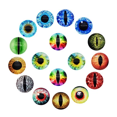 GRACEANGIE Wholesale 6-30mm DIY Crafting Glass Dragon Eyes Flatback Cabochon Art Decoration
