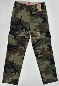 Pantalones cargo Levi’s para hombre 30 x 32 XX pierna recta camuflaje militar retro - Imagen 1 de 24