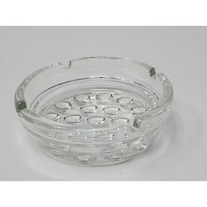 Libby Nob Hill Round Decorative Glass Ashtray - Picture 1 of 8