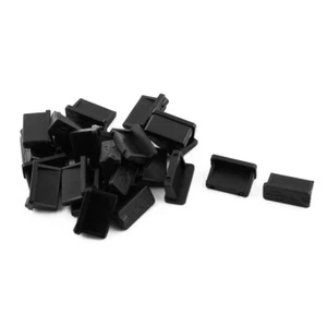 Notebook Rubber USB Port Dustproof Dust Cover Cap Protector Black 22 PCS - Photo 1 sur 3