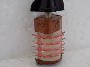 1x 3P8N <Military Grade> Rotary Switch 4 Deck 8 Pole 3 Pos + Handle USSR NOS - Picture 1 of 4