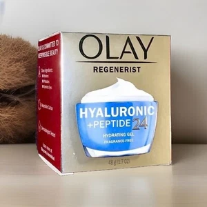 Olay Regenerist Hyaluronic Peptide 24 Hydrating Gel 1.7oz Face Cream Moisturizer - Picture 1 of 13