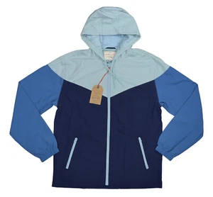 Weatherproof Full Zip Hooded Windbreaker Men's Jacket M NWT Federal Blue - Picture 1 of 3