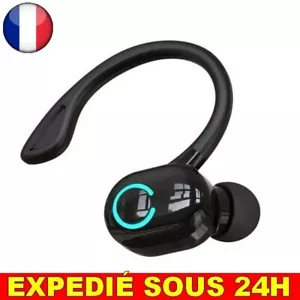 ✅ Écouteur Bluetooth Sans Fil 5.2 Micro Suppression Bruit Casque Sport Portable - Picture 1 of 3