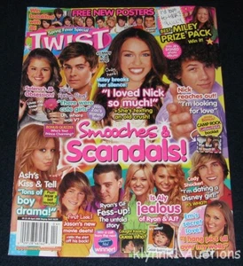 Twist Magazine April   2008 Selena Zac Ashley  Nick AJ ALY Cody Miley - Picture 1 of 5