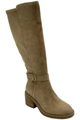 Botas femininas Vince Camuto camurça eixo largo alta Vianah2 Tortilla - Imagem 1 de 3