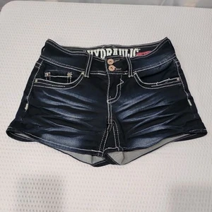 Hydraulic Lola Curvy Shorts Size 3/4 women's Cotton Blend Denim - Picture 1 of 6