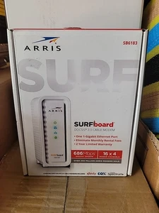 Arris Surfboard Cable Modem SB6183 (686Mbps Download, 16x4 Channels, High Speed) - Picture 1 of 2