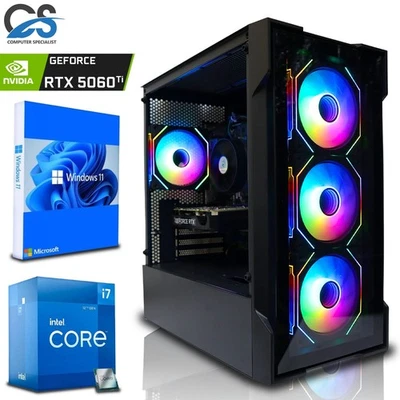 Fast Gaming PC Intel i7 12700F | RTX 5060 Ti 8GB | 64GB RAM | 2TB SSD | Win 11 - Image 1 of 4
