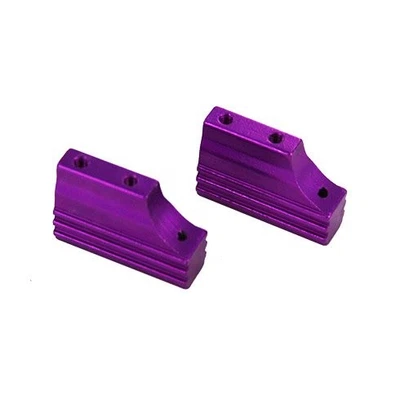 02128 PURPLE ALUMINUM ENGINE MOUNT - Image 1 of 2