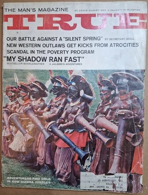 TRUE Magazine August 1965 Hells Angels Oakland Outlaw Barbarians bikes Nazi - Image 1 of 4