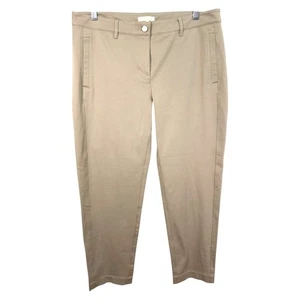 Eileen Fisher Pantalone Medio Caviglia Cropped Misto Cotone Biologico Elasticizzato 1621 - Foto 1 di 8