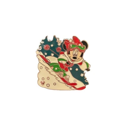 DISNEY DLR 2006 CORDÓN FUNDIDO SERIE 4 COLECCIÓN VACACIONES MINNIE NIEVE PIN ESQUÍ Foto 1 de 2