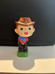 Vintage küssender Wackelkopf nickender Figur Cowboy nur Komposition Japan - Bild 1 von 2