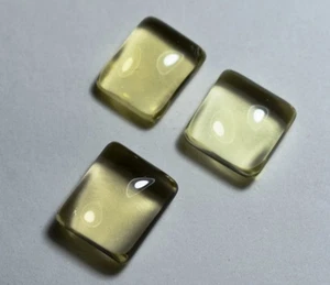 Natural Lemon Quartz Rectangle Cabochon 6x8mm to 20x25mm Loose Gemstone - Picture 1 of 4