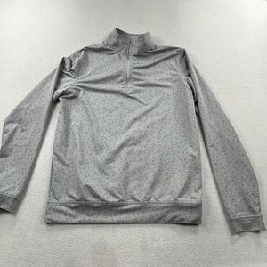 Peter Millar Pullover Herren Small grau Totenkopf Print Perth Performance Golf 1/4 Zip - Bild 1 von 12
