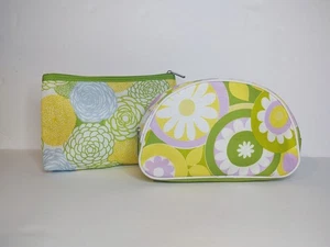 Nuevo Juego de 2 Bolsas de Cosméticos Clinique Colores Pastel Cierre de Cremallera - Imagen 1 de 18